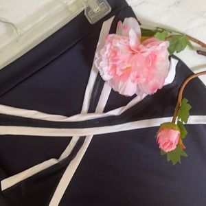 Navy Pencil Skirt M/L